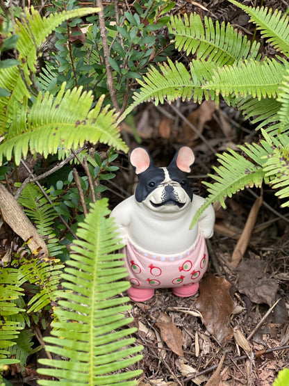 Black and White Pants-Up Pooch